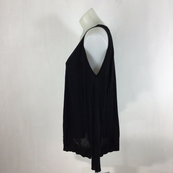 Vince Camuto Sweater Metallic Knit Cold Shoulder - Picture 3 of 8